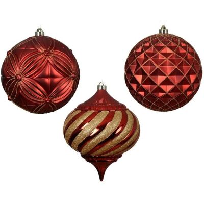 Decoris, Christbaumschmuck, Weihnachtsbaum-Spielzeug – Palast-Design – Rot – 20 cm – 1 Stück Decoris, Christbaumschmuck, Weihnachtsbaum-Spielzeug – Palast-Design – Rot – 20 cm – 1 Stück