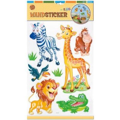 Trötsch, Wandtattoo, 3D Wandsticker Wildtiere (50 x 0.50 cm) Trötsch, Wandtattoo, 3D Wandsticker Wildtiere (50 x 0.50 cm)