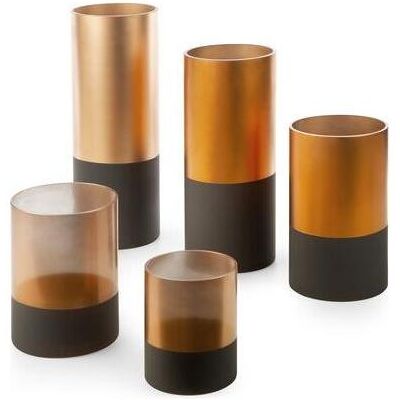 Eurofirany, Vase, LC/ALISMA4/MIS/1 25X15 BRONZE+GOLD Eurofirany, Vase, LC/ALISMA4/MIS/1 25X15 BRONZE+GOLD