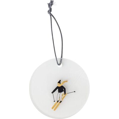 Räder, Christbaumschmuck, Glasanhänger „Schneetag“, Skier Räder, Christbaumschmuck, Glasanhänger „Schneetag“, Skier