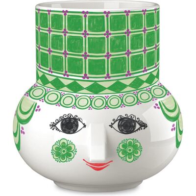 Bjørn Wiinblad, Kerzenständer, - Olga Blockkerzenhalter - Grün - 12 cm Bjørn Wiinblad, Kerzenständer, - Olga Blockkerzenhalter - Grün - 12 cm