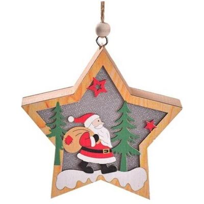 Emos, Weihnachtsfiguren, Lampka Świąteczna Drewniana Mikołaj - Gwiazdka Emos, Weihnachtsfiguren, Lampka Świąteczna Drewniana Mikołaj - Gwiazdka