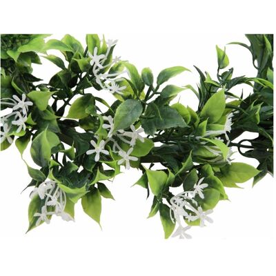 Europalms Jasminkranz - 30cm Dekorative Außenpflanze Europalms Jasminkranz - 30cm Dekorative Außenpflanze
