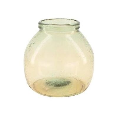 Vase, Vase Recyclingglas Ø21X20 Cm Beige Vase, Vase Recyclingglas Ø21X20 Cm Beige
