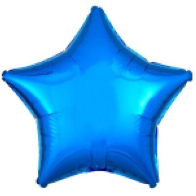 Amscan Standard Metallic Blau Folienballon Stern C16 verp (5x) Amscan Standard Metallic Blau Folienballon Stern C16 verp (5x)