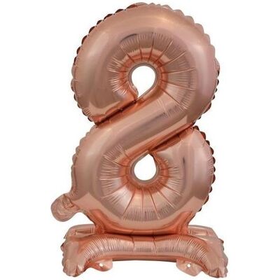 Amscan Folienballon Mini Zahl 8 rose (5x) Amscan Folienballon Mini Zahl 8 rose (5x)