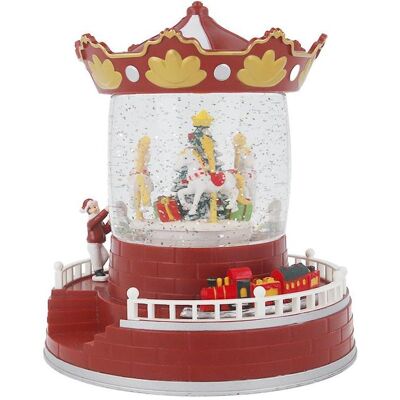 Forever Light, Schneekugel, Weihnachts-Schneekugel-Laterne CAROUSEL FLX-4 Forever Light, Schneekugel, Weihnachts-Schneekugel-Laterne CAROUSEL FLX-4
