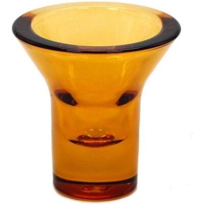 Born in Sweden, Kerzenständer, LUMI Kerzenhalter bernstein aus Glas – modernes Wohnaccessoire Born in Sweden, Kerzenständer, LUMI Kerzenhalter bernstein aus Glas – modernes Wohnaccessoire