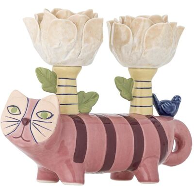 Bloomingville, Kerzenständer, - Missy Kerzenhalter - Rose - Steingut Bloomingville, Kerzenständer, - Missy Kerzenhalter - Rose - Steingut
