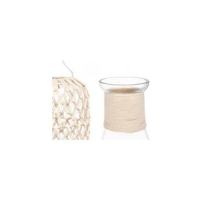 Giftdecor, Vase, mittelgrosse weisse Seilglasflasche Giftdecor, Vase, mittelgrosse weisse Seilglasflasche