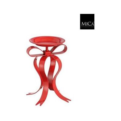 edelman, Kerzenständer, Kerzenhalter Schleife Rot - L17Xb14Xh20Cm edelman, Kerzenständer, Kerzenhalter Schleife Rot - L17Xb14Xh20Cm