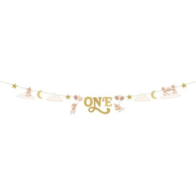 Partydeco Girlande One - Maus (1 Stk.) Partydeco Girlande One - Maus (1 Stk.)