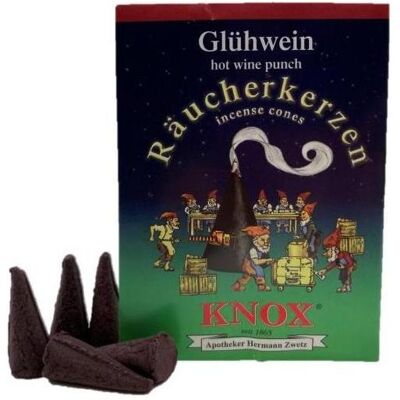Knox, Räucherstäbchen, 014350 - Räucherkerzen im Papiertütchen á 5 Stück - Grösse M - Glühwein Knox, Räucherstäbchen, 014350 - Räucherkerzen im Papiertütchen á 5 Stück - Grösse M - Glühwein
