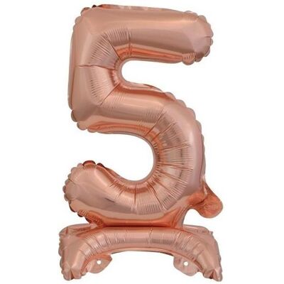 Amscan Folienballon Mini Zahl 5 rose (5x) Amscan Folienballon Mini Zahl 5 rose (5x)