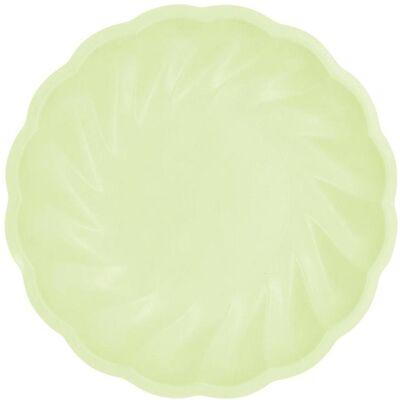 Amscan, Einweggeschirr, Teller Maxi Vert Decor rund grün Amscan, Einweggeschirr, Teller Maxi Vert Decor rund grün