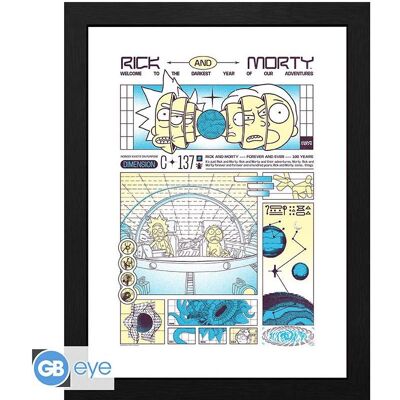 ABYstyle, Bilder, Rick and Morty Framed Print: Bad Trip 30x40 (30 x 40 cm) ABYstyle, Bilder, Rick and Morty Framed Print: Bad Trip 30x40 (30 x 40 cm)