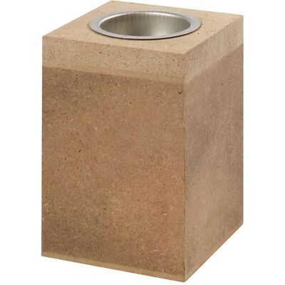 CC Hobby Holz Kerzenhalter - 7x7 cm - Quadratischer MDF Dekor CC Hobby Holz Kerzenhalter - 7x7 cm - Quadratischer MDF Dekor