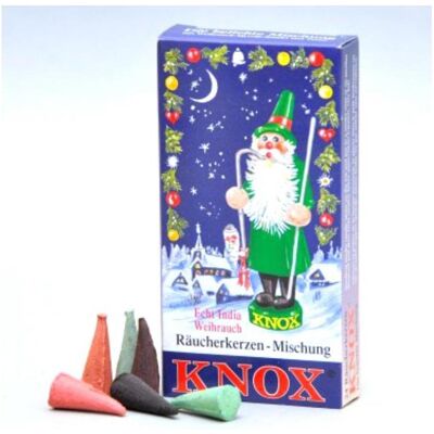 Knox, Räucherstäbchen, Räucherkerzen Weihnachtsmischung, 24 Stk. Knox, Räucherstäbchen, Räucherkerzen Weihnachtsmischung, 24 Stk.