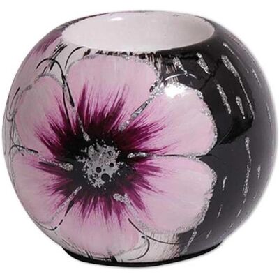 Seyko Geschenke, Kerzenständer, 550386 - Teelichthalter aus Keramik "Blume", 7cm Seyko Geschenke, Kerzenständer, 550386 - Teelichthalter aus Keramik "Blume", 7cm