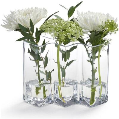 Born in Sweden, Vase, Vase 3-Reihen 16 cm klar Born in Sweden, Vase, Vase 3-Reihen 16 cm klar