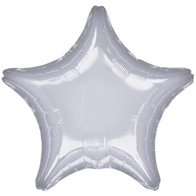 Amscan Standard Metallic Silber Folienballon Stern C16 lo (10x) Amscan Standard Metallic Silber Folienballon Stern C16 lo (10x)