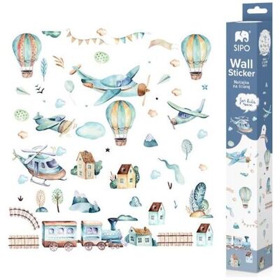 Konjac Sponge, Wandtattoo, ROOM Decor SIPO-WS63024 NAKLEJKI NA ŚCIANĘ SAMOLOTY BALONY Konjac Sponge, Wandtattoo, ROOM Decor SIPO-WS63024 NAKLEJKI NA ŚCIANĘ SAMOLOTY BALONY