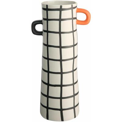 ASA Selection, Vase, rayu Vase, kariert Ø 10 cm, 84824130 ASA Selection, Vase, rayu Vase, kariert Ø 10 cm, 84824130