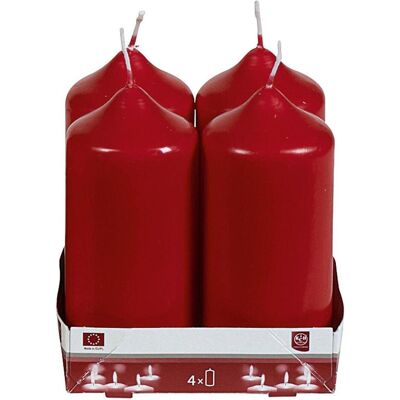 10x Idena, Kerzen, Stumpenkerze 11cm Ø5cm bordeaux 4 Pack (4 Stk.) 10x Idena, Kerzen, Stumpenkerze 11cm Ø5cm bordeaux 4 Pack (4 Stk.)