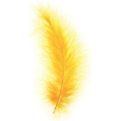 Glorex, Naturmaterialien, Marabufedern ca. 15St goldgelb Glorex, Naturmaterialien, Marabufedern ca. 15St goldgelb