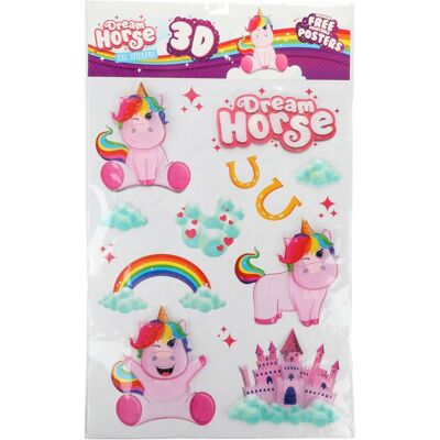 Toi-Toys, Wandtattoo, Wanddekoration Aufkleber Einhorn Toi-Toys, Wandtattoo, Wanddekoration Aufkleber Einhorn