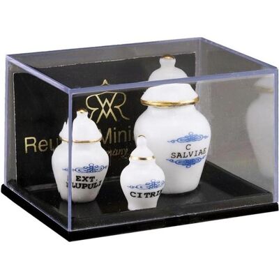 Reutter, Miniaturen, 3 Apothekergefässe Reutter, Miniaturen, 3 Apothekergefässe