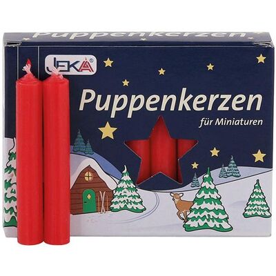 Magni, Kerzen, Puppenkerzen gross, rot 20 Stück, 10x65mm (20 Stk.) Magni, Kerzen, Puppenkerzen gross, rot 20 Stück, 10x65mm (20 Stk.)