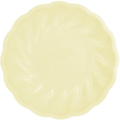 Amscan, Einweggeschirr, Teller Maxi Vert Decor rund gelb Amscan, Einweggeschirr, Teller Maxi Vert Decor rund gelb