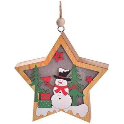 Emos, Weihnachtsfiguren, Lampka Świąteczna Drewniana Bałwanek - Gwiazdka Emos, Weihnachtsfiguren, Lampka Świąteczna Drewniana Bałwanek - Gwiazdka