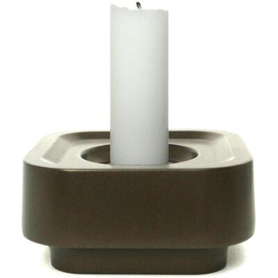 Born in Sweden, Kerzenständer, Stumpastaken Ettan bronze: Design-Kerzenhalter aus recyceltem Aluminium Born in Sweden, Kerzenständer, Stumpastaken Ettan bronze: Design-Kerzenhalter aus recyceltem Aluminium