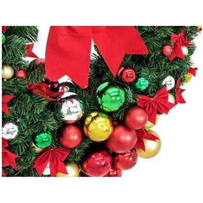 EUROPALMS Tannkranz - Dekorativ, 90cm, mit Kugeln EUROPALMS Tannkranz - Dekorativ, 90cm, mit Kugeln