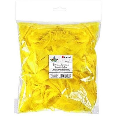Titanum, Naturmaterialien, Daunenfedern 16g, gelb Titanum, Naturmaterialien, Daunenfedern 16g, gelb