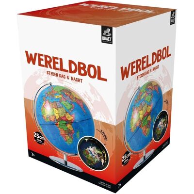 Braet, Globus, Wereldbol Steden Dag en Nacht - 25 cm (25 cm) Braet, Globus, Wereldbol Steden Dag en Nacht - 25 cm (25 cm)