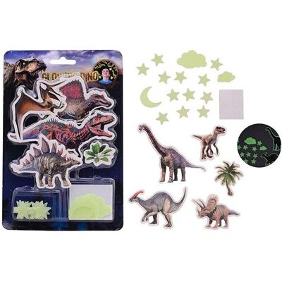 Johntoy, Wandtattoo, Im Dunkeln leuchtende Dino-Wandaufkleber (1.50 x 24.50 cm) Johntoy, Wandtattoo, Im Dunkeln leuchtende Dino-Wandaufkleber (1.50 x 24.50 cm)