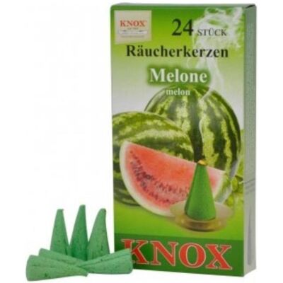 Knox, Räucherstäbchen, Räucherkerzen - Melone 24 Stk., Kegel Knox, Räucherstäbchen, Räucherkerzen - Melone 24 Stk., Kegel
