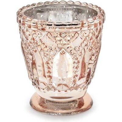 Partydeco, Windlicht, Candle holder, rose gold, 8cm (1 pkt / 4 pc.) (1x) Partydeco, Windlicht, Candle holder, rose gold, 8cm (1 pkt / 4 pc.) (1x)