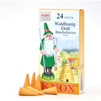 Knox, Räucherstäbchen, Räucherkerzen - Waldhonig 24 Stk., Kegel Knox, Räucherstäbchen, Räucherkerzen - Waldhonig 24 Stk., Kegel