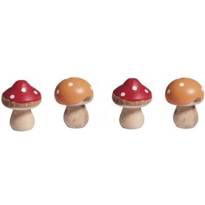 Rayher, Herbstdeko, 5er Set Holz Fliegenpilze 2.5cm Rayher, Herbstdeko, 5er Set Holz Fliegenpilze 2.5cm