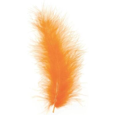 Glorex, Naturmaterialien, Marabu-Federn orange Glorex, Naturmaterialien, Marabu-Federn orange