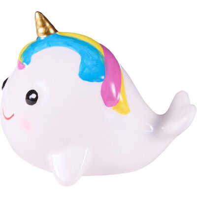 Idena, Spardose, Keramikspardose Einhorn-Delfin 12,9x10x10cm Idena, Spardose, Keramikspardose Einhorn-Delfin 12,9x10x10cm