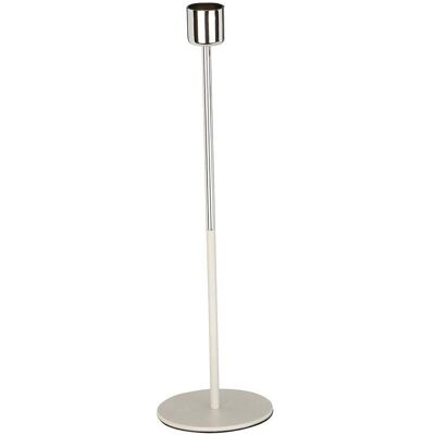 Magni, Kerzenständer, Kerzenhalter silber 29cm aus Metall Magni, Kerzenständer, Kerzenhalter silber 29cm aus Metall
