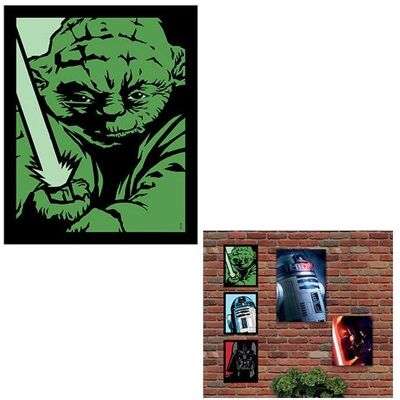 Bilder, Star Wars „Yoda“ – Leuchtendes Leinwandbild (klein) (3.35 x 4.25 cm) Bilder, Star Wars „Yoda“ – Leuchtendes Leinwandbild (klein) (3.35 x 4.25 cm)