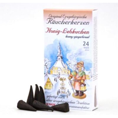 Knox, Räucherstäbchen, Räucherkerzen - Honig-Lebkuchen, 24 Stk. Knox, Räucherstäbchen, Räucherkerzen - Honig-Lebkuchen, 24 Stk.