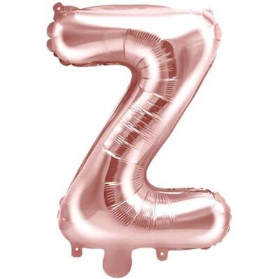Partydeco Ballon Buchstabe "Z" in Roségold (1x) Partydeco Ballon Buchstabe "Z" in Roségold (1x)