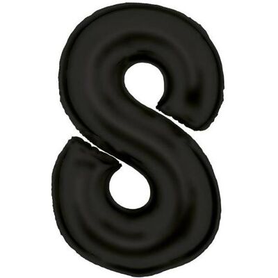 Amscan Maxi Folienballon Zahl 8 schwarz satin Amscan Maxi Folienballon Zahl 8 schwarz satin